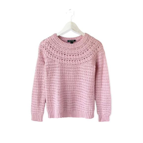 🌸Ralph Lauren🌸 Long Sleeve Sweater Size Small Pink Good Condition - Picture 11 of 11